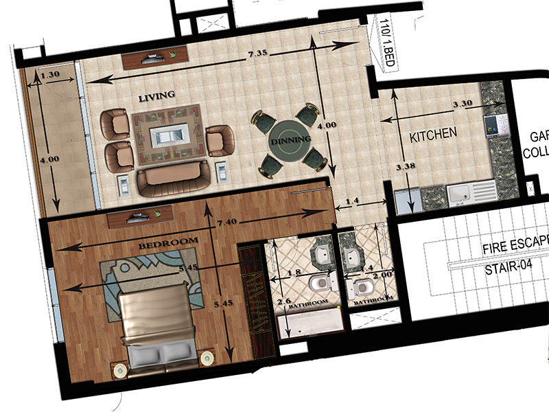 1 Bedroom Apartment in Al Fahad 4 Tower